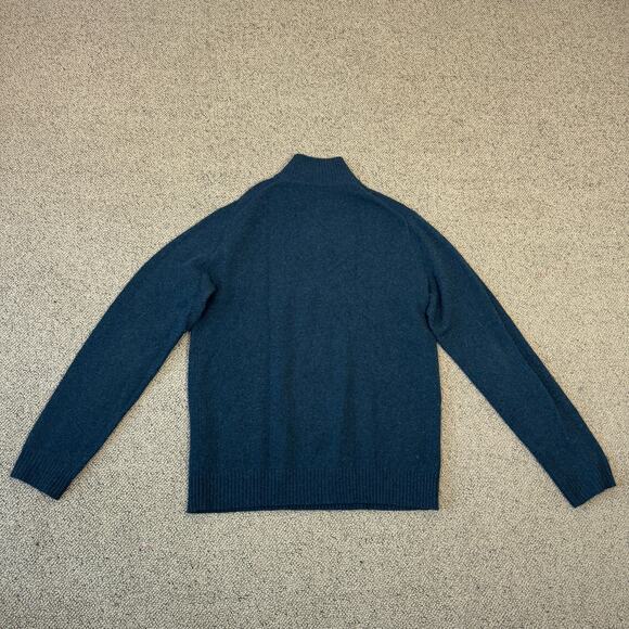 J Crew Quarter Zip Lambswool Long Sleeve Sweater US Men's XL Tall - Picture 3 of 7